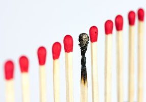 Burnout,An,Illness,,Symbolized,By,Matches